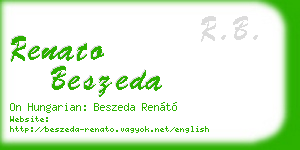 renato beszeda business card